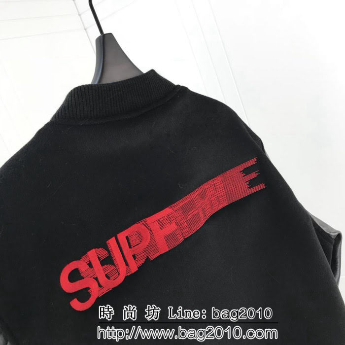 SUPREME 18FW 獨家首發 第一周新品 黑色羊毛+牛皮男款外套 ydi1329